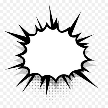 Metin için sarı çizgi roman konuşma balonu