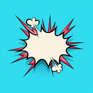 Metin için sarı çizgi roman konuşma balonu