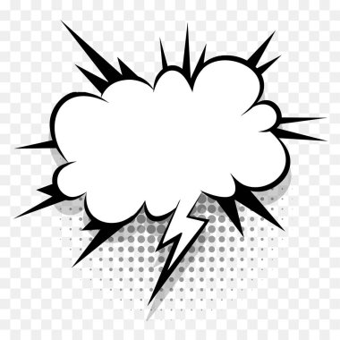 Metin için sarı çizgi roman konuşma balonu