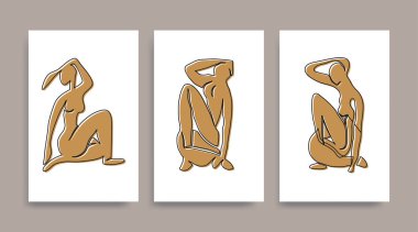 Çağdaş Henri Matisse soyut vektör sanat posteri