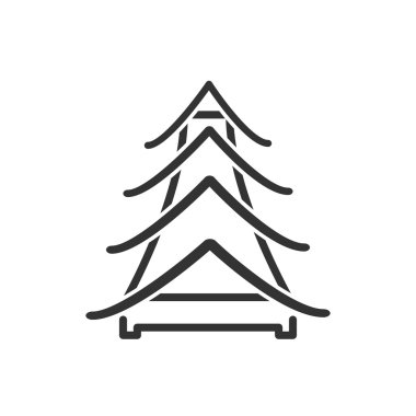 Vektör simgesi Çin pagoda