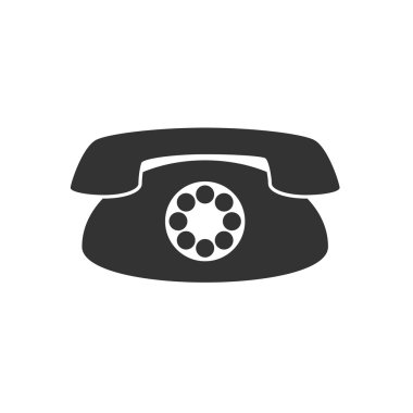 Vektör simge vintage telefon