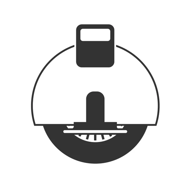 Icône vectorielle monocycle électrique — Image vectorielle