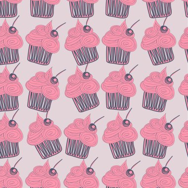 Cupcake desen Doodle
