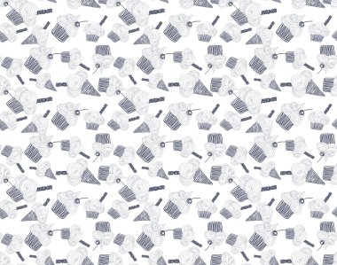 Tatlılar ile renkli seamless modeli