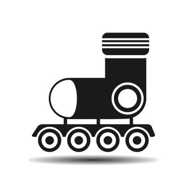 siyah tekerlekli paten gölge