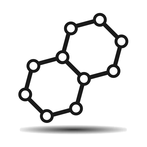 Biologia atómica hexagonal — Vetor de Stock