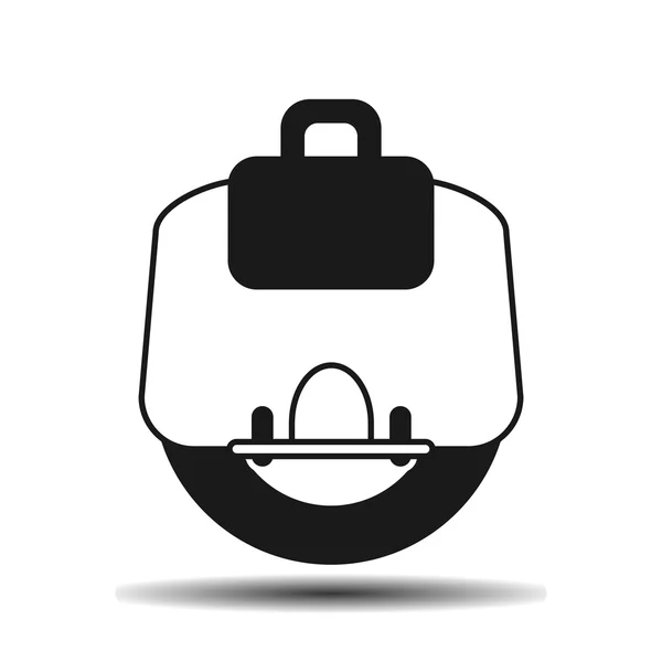 Electric unicycle icon — Stock Vector