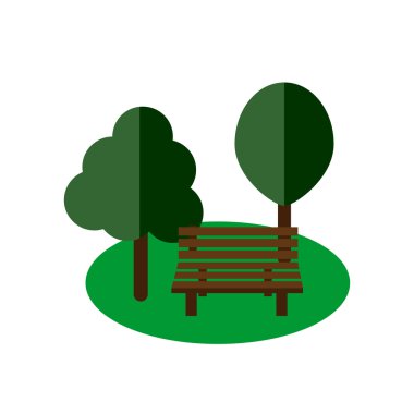 Park bankında düz