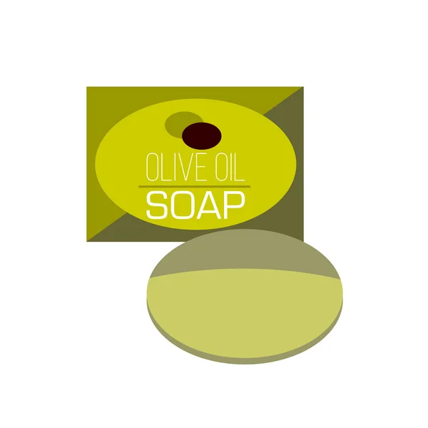 Bar of soap flat icon — Stock Vector