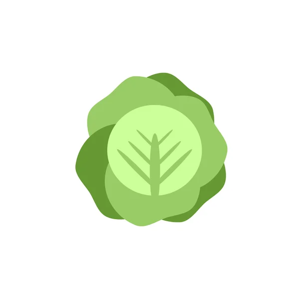 Col icono de color vegetal vector plano — Vector de stock