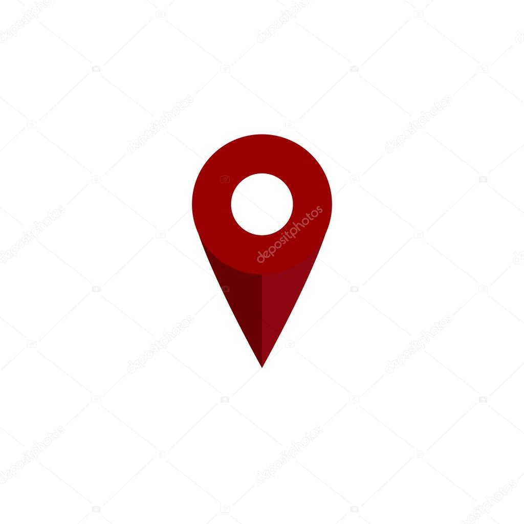 Marcador de ubicación vector de color icono plano Vector de stock #89650274  de ©helen.tosh, image size:1024x1024