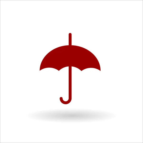 Colored umbrella flat vector icon — Stock Vector