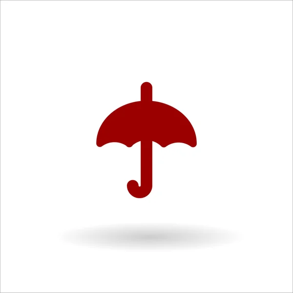 Colored linear vector umbrella icon — Stock Vector