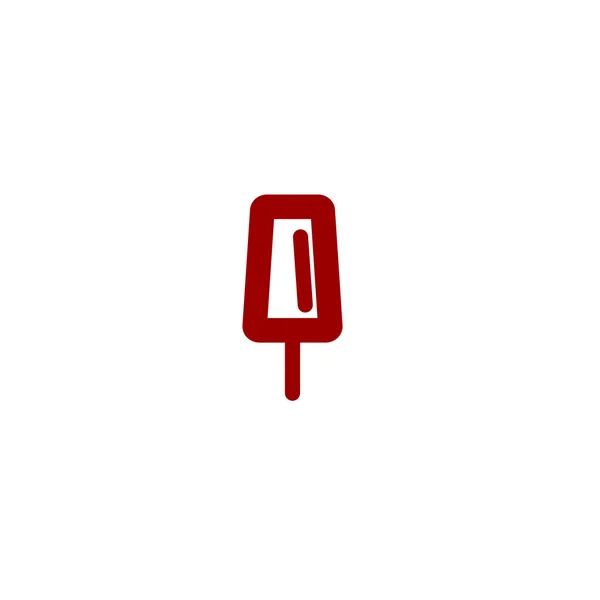 Kleur Popsicle lijn pictogram — Stockvector