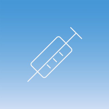 şırınga ilaç satırı vektör simgesi