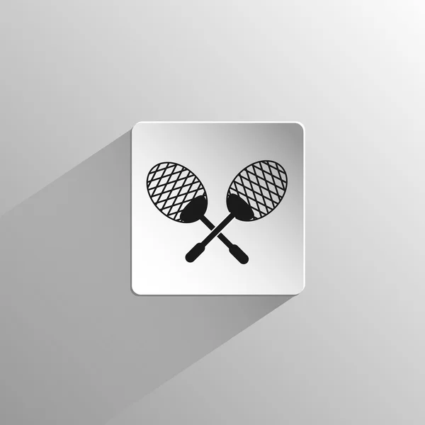 Squash zwart pictogram — Stockvector