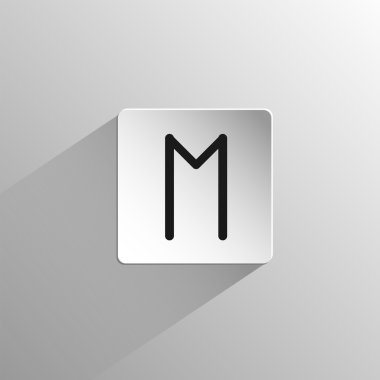 siyah simge rune Ehwaz