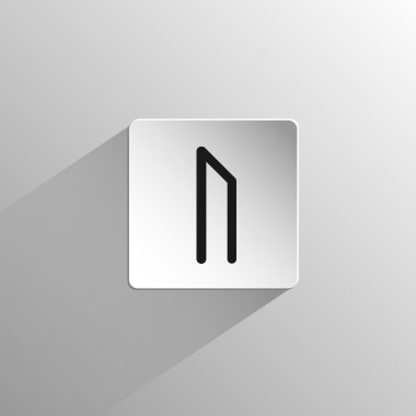 siyah simge rune Uruz