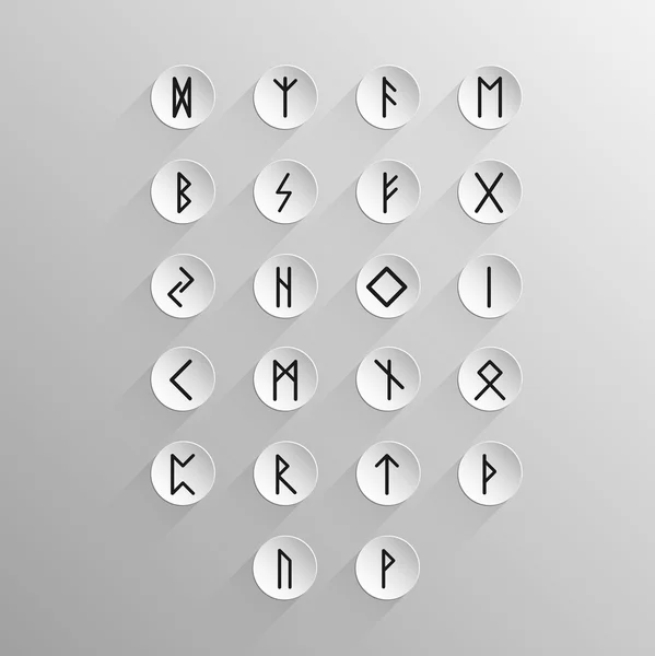 Alphabet Rune nordique ancienne — Image vectorielle