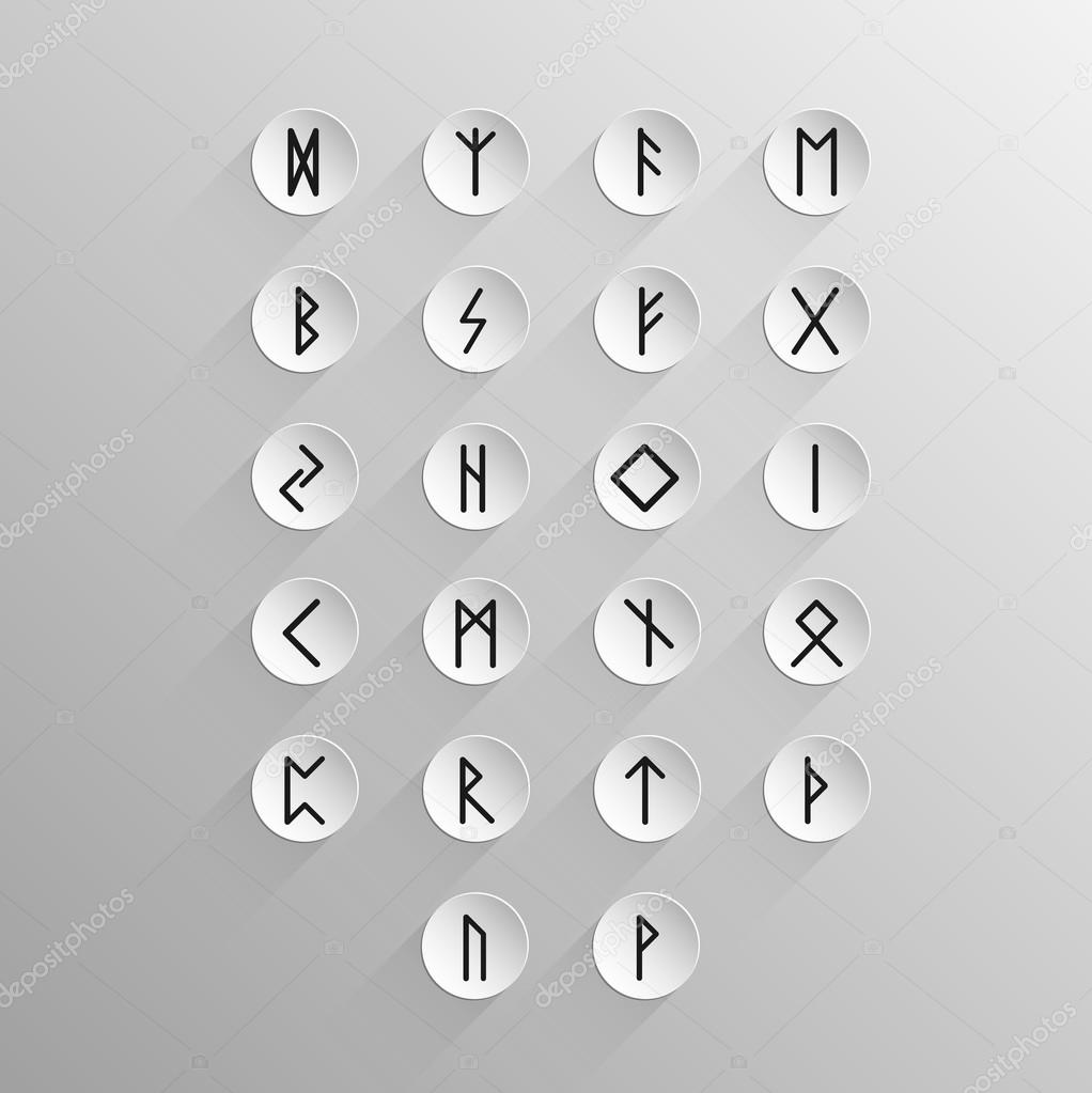 Alphabet Old Norse rune — Stock Vector © helen.tosh 94164830