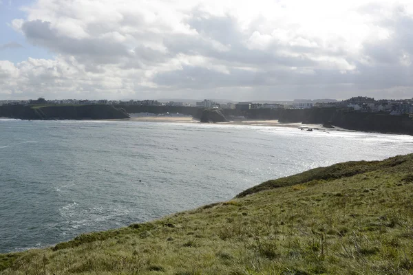 Пробираються затоки в місті Newquay, Корнуолл, Англія — стокове фото