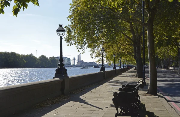 Chelsea Embankment en Londres, Inglaterra — Foto de Stock