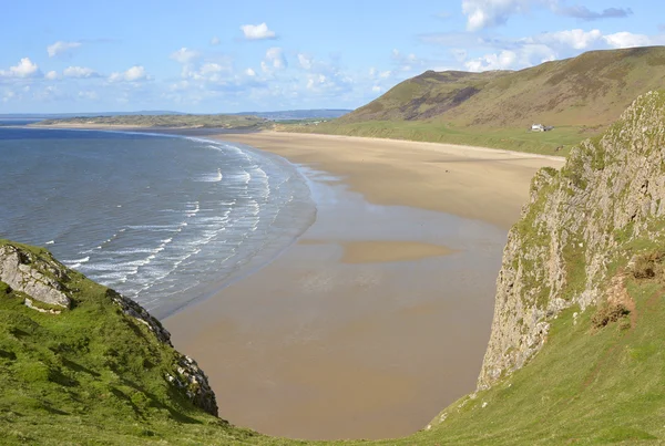 Rhossili Bay på Gower Peninsular, Wales, Storbritannien — Stockfoto