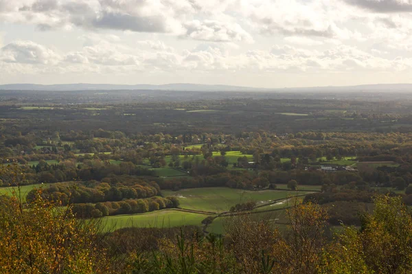 View Surrounding Countryside Leith Hill Tower Dorking Surrey England — Stock Photo, Image