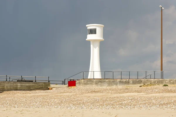 Lighthouse Harbour Entrance Littlehampton West Sussex England — Stock Photo, Image