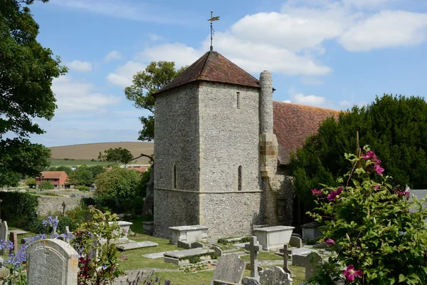 St.wulfrans kyrka. Ovingdean, sussex, Storbritannien — Stockfoto