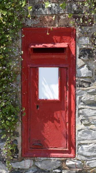 Caixa de correio vermelho britânico — Fotografia de Stock