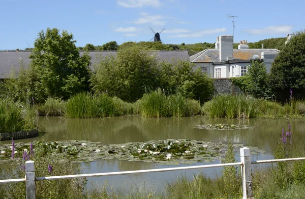 ロッティングディーンの村の池。サセックス。イギリス — ストック写真