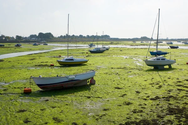 Marée basse à Emsworth. Angleterre — Photo