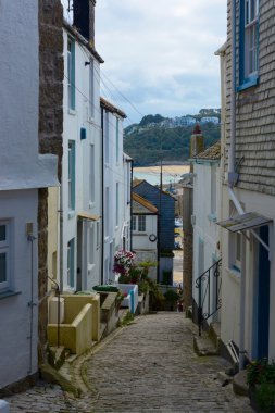 Sokakta Saint Ives, Cornwall, İngiltere