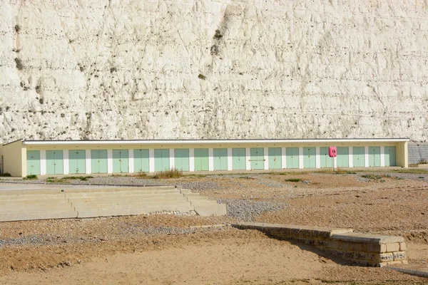 Beach huts at Rottingdean, Sussex, England — Stock Photo, Image