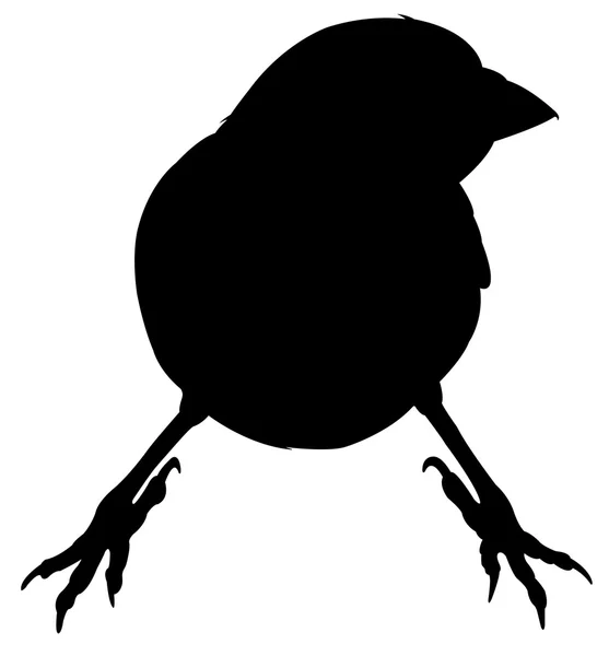 A sparrow silhouette vector — Stock Vector