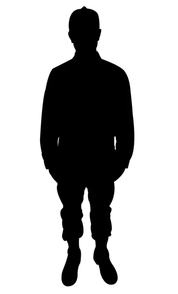Une silhouette de soldat turc — Image vectorielle