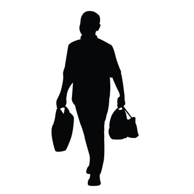 bir erkek vücudu silueti vektörü