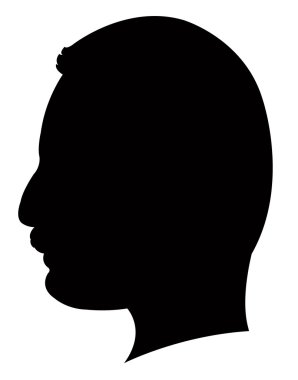Bir erkek baş silueti
