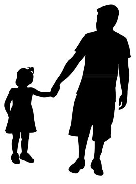 Download Father Daughter Silhouette Free Vector Eps Cdr Ai Svg Vector Illustration Graphic Art