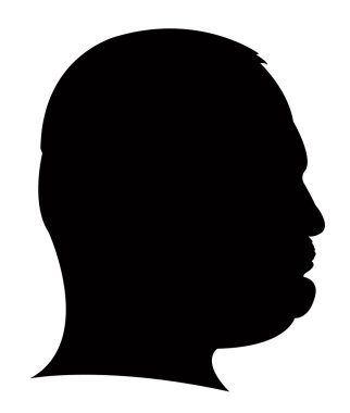 Bir erkek baş silueti