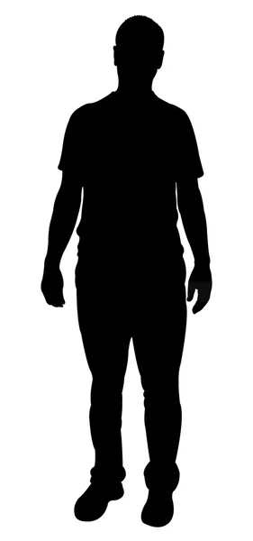 Un vecteur de silhouette homme — Image vectorielle