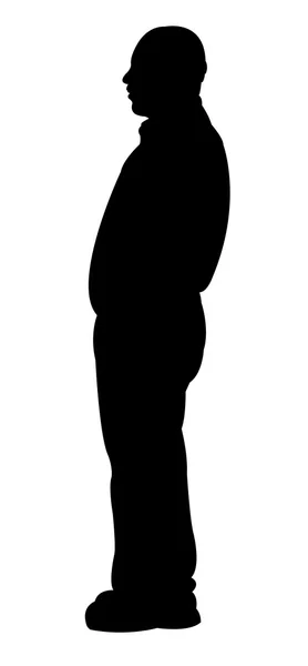 Un vecteur de silhouette homme — Image vectorielle