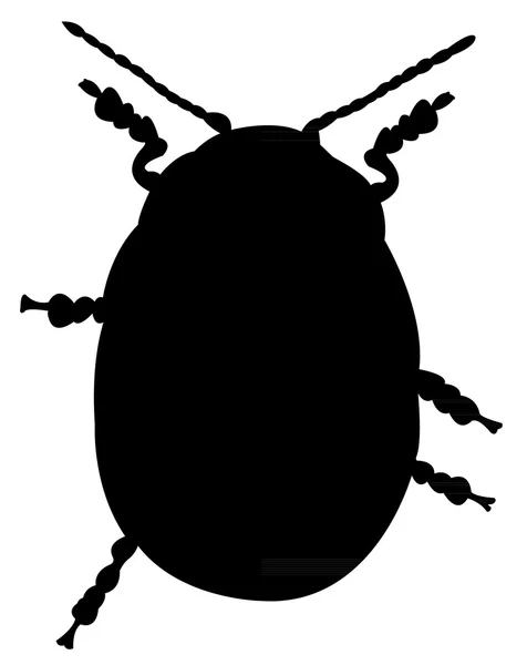 Une silhouette d'insecte — Image vectorielle