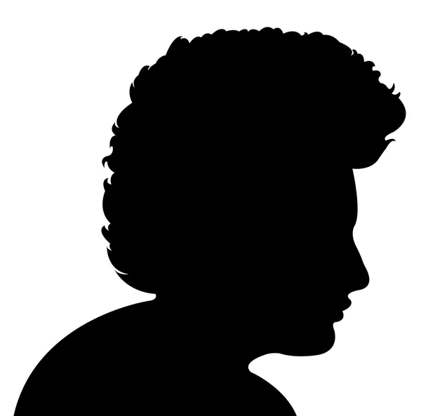 A man head silhouette — Stock Vector