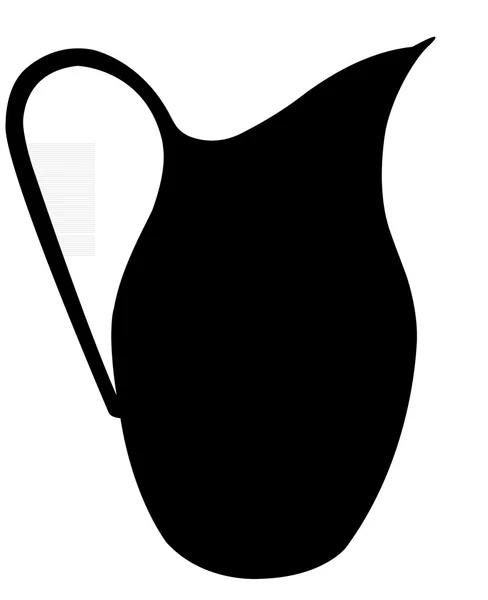 A pot silhouette vector — Stock Vector