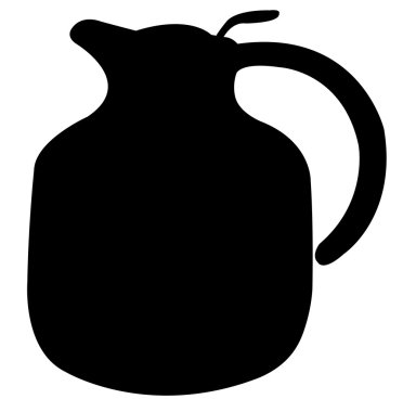 bir kap siluet vektörü