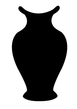 bir kap siluet vektörü