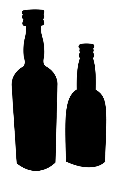 Botella signo conjunto — Vector de stock